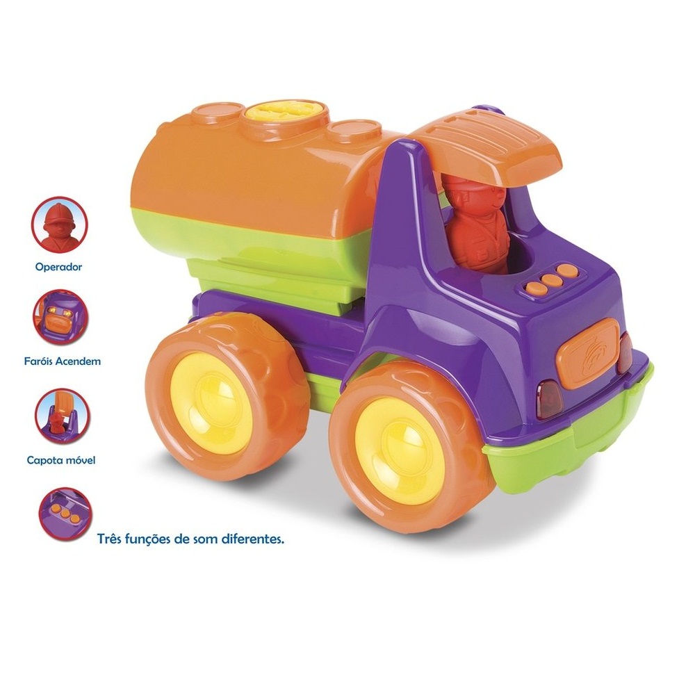 Baby Truck 0245 Caminhoes C/Som E Luz Roma