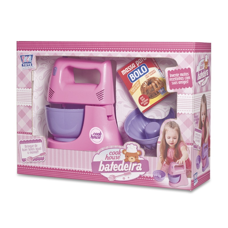 Batedeira De Brinquedo Rosa 2115 Zucatoys