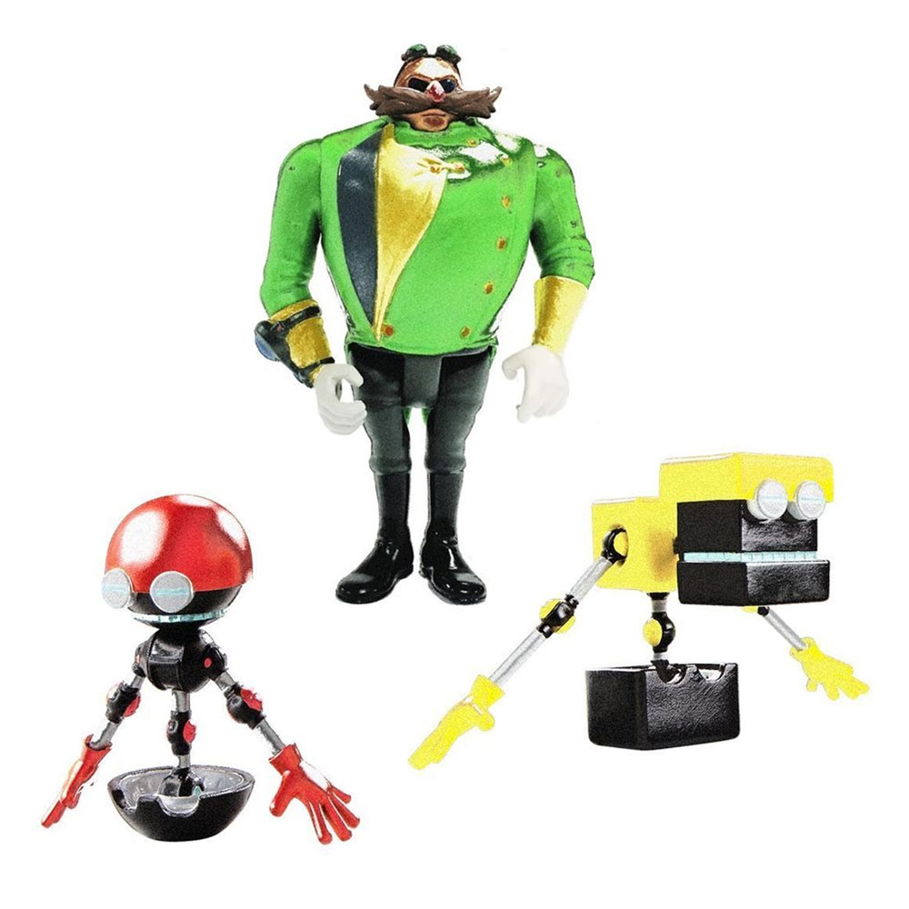 Boneco Tomy Sonic Boom Diorama Cubot + Parralel Universe Villain + Orbot