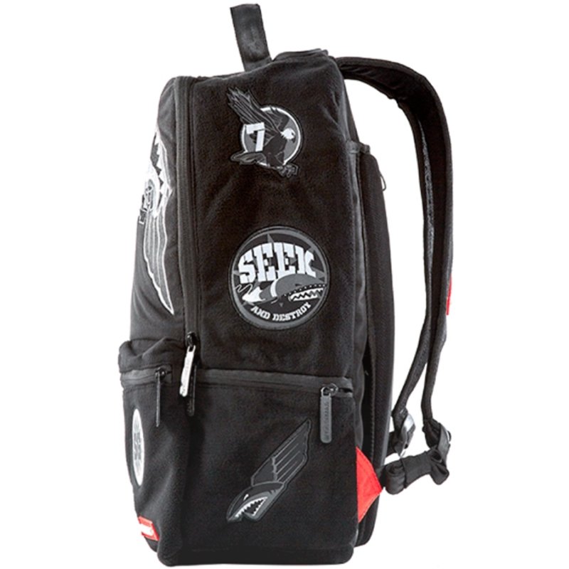 Mochila Sprayground Para Notebook 15.6&Quot; Ghost Shark Army Patches 910B1316Ns